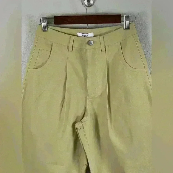 BILLIE THE LABEL Devon Cropped Pant Size 2 NWT Khaki - Picture 5 of 14